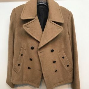 Rag and Bone classic double breast camel hair coat